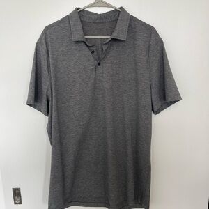 Lululemon Gray Polo Shirt